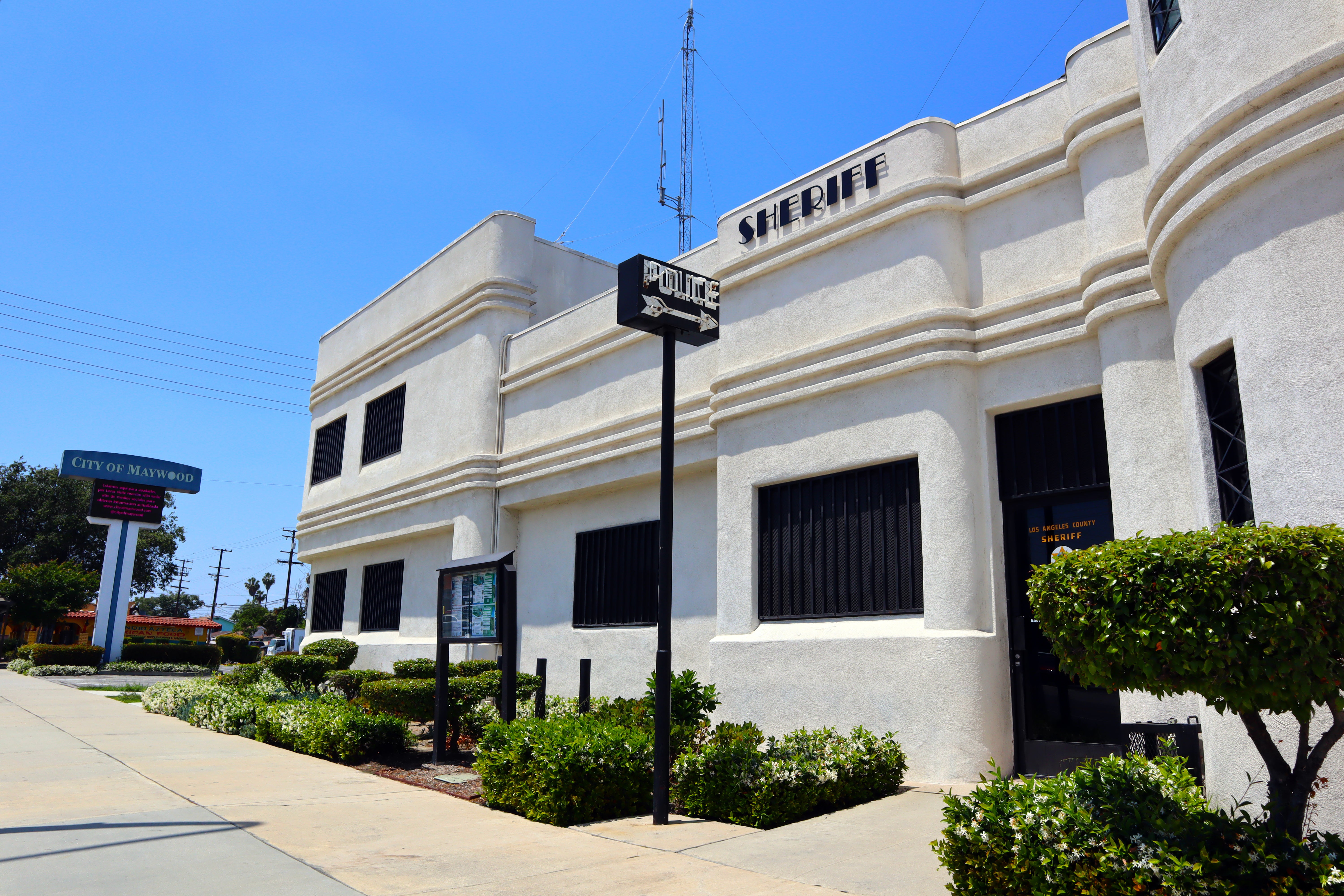 Maywood police department exterior